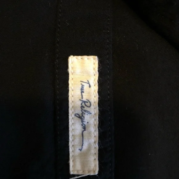 True Religion Black Button Down Shirt - Picture 11 of 15